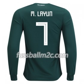 Fußballtrikots Mexiko M.Layun 7 Heim Trikotsatz WM 2018 Langarm